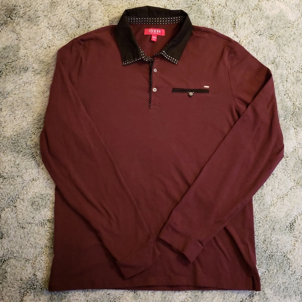 Guess Jeans Long Sleeve Polo